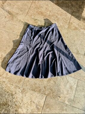 Kim Rogers Navy Circle Skirt